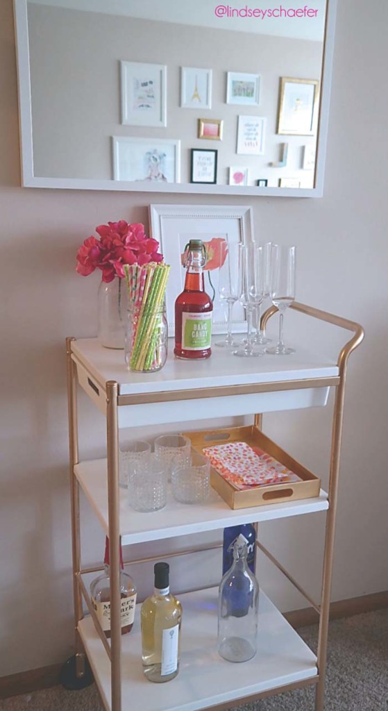 ikea hack bar cart