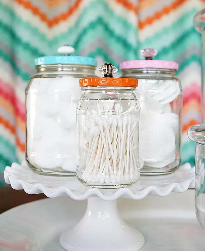 upcycled pickle jars 