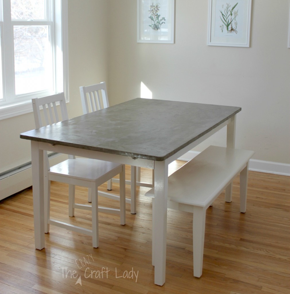 diy concrete kitchen table